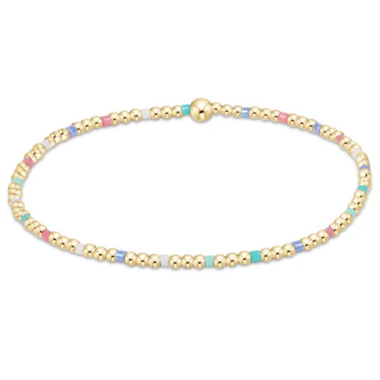 enewton 6.25"Hope Sincerity Pattern 2mm Bead Bracelet - Hot Mess SS25