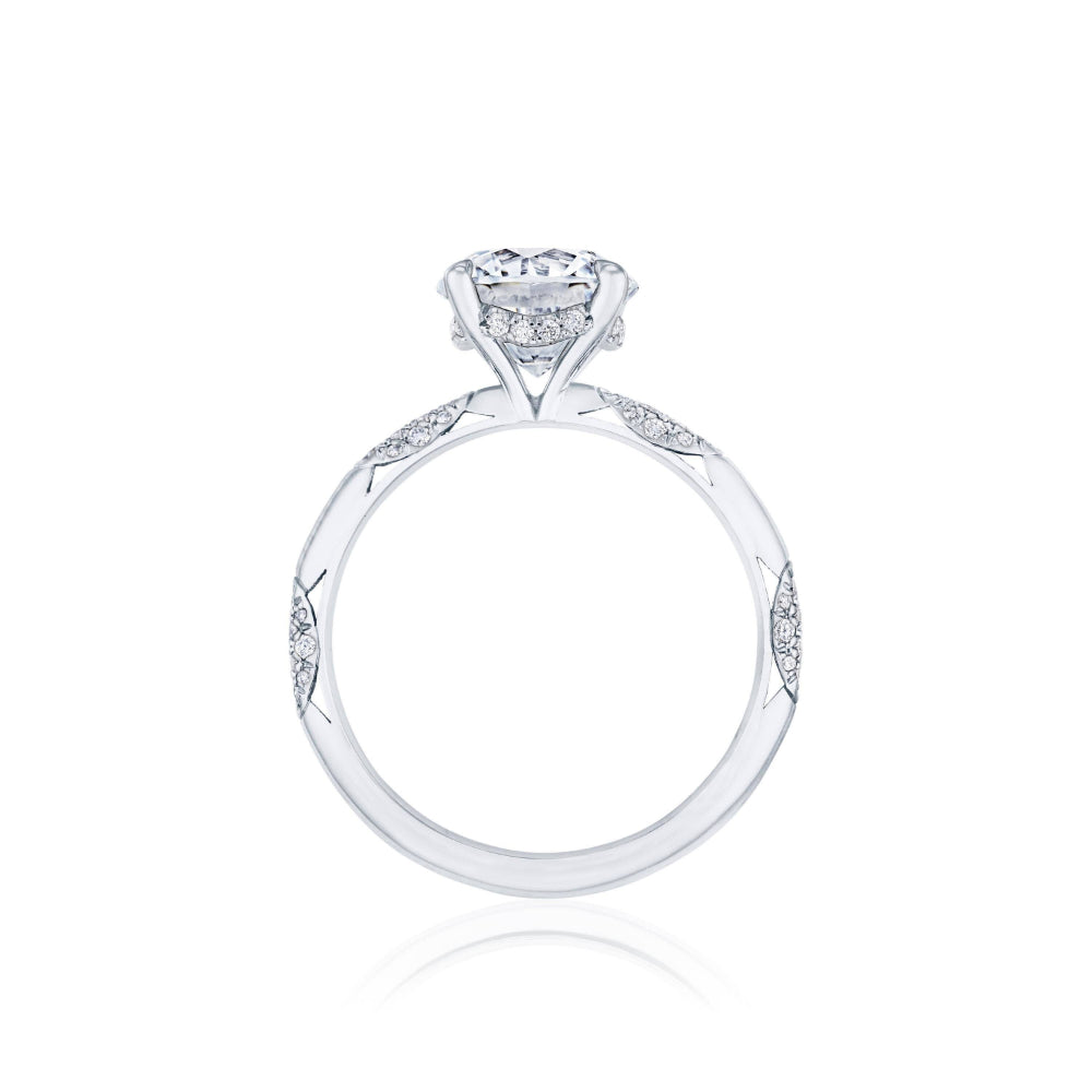 Diamond ring with a white background