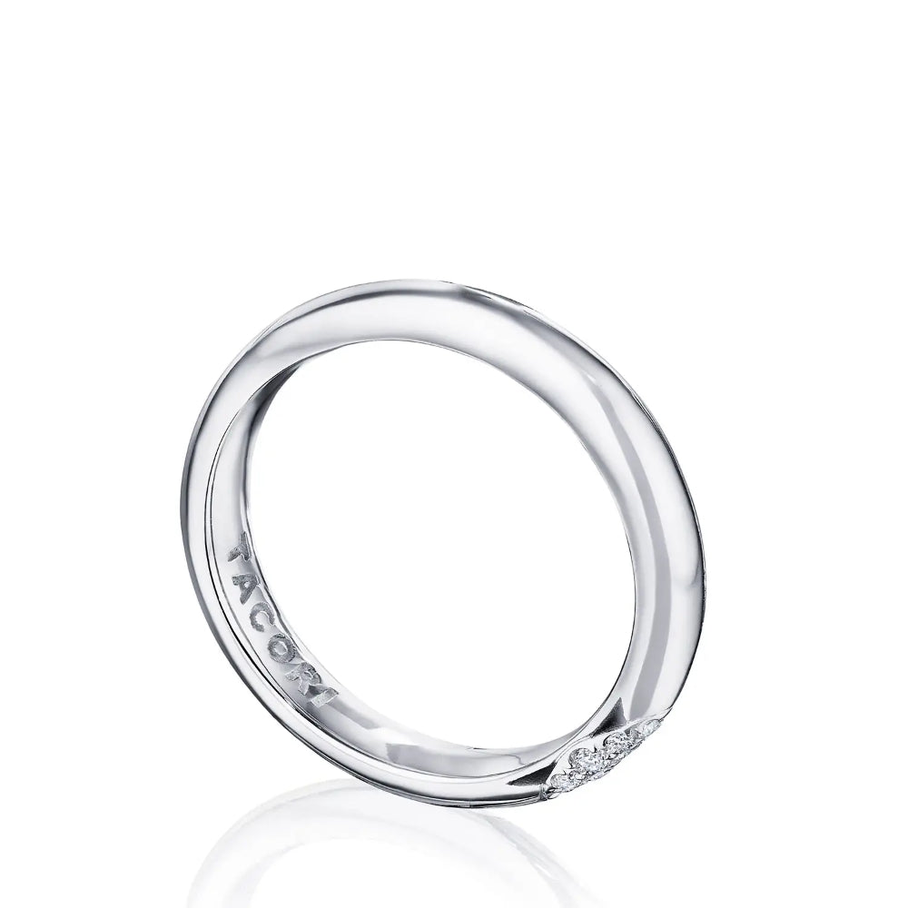 Tacori Platinum Founder's Collection RoyalT High Polish FInish Wedding Band