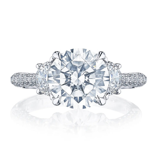 Tacori Founder's Collection, RoyalT Round 3-Stone Engagment Ring