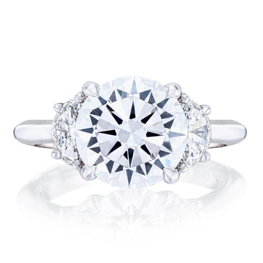 Tacori Founder's Collection, RoyalT Round 3-Stone Engagement Ring