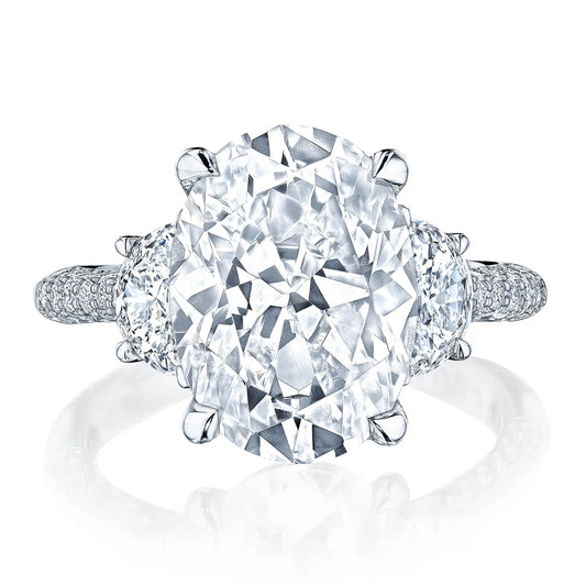 Tacori Founder's Collection RoyalT Oval 3-Stone Engagement Ring