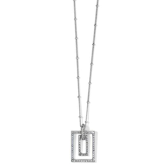 Brighton Illumina Lights Linx Necklace-Silver Tone