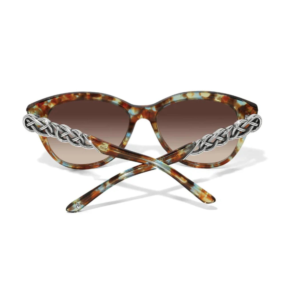 Brighton Interlok Braid Blue Havana Sunglasses