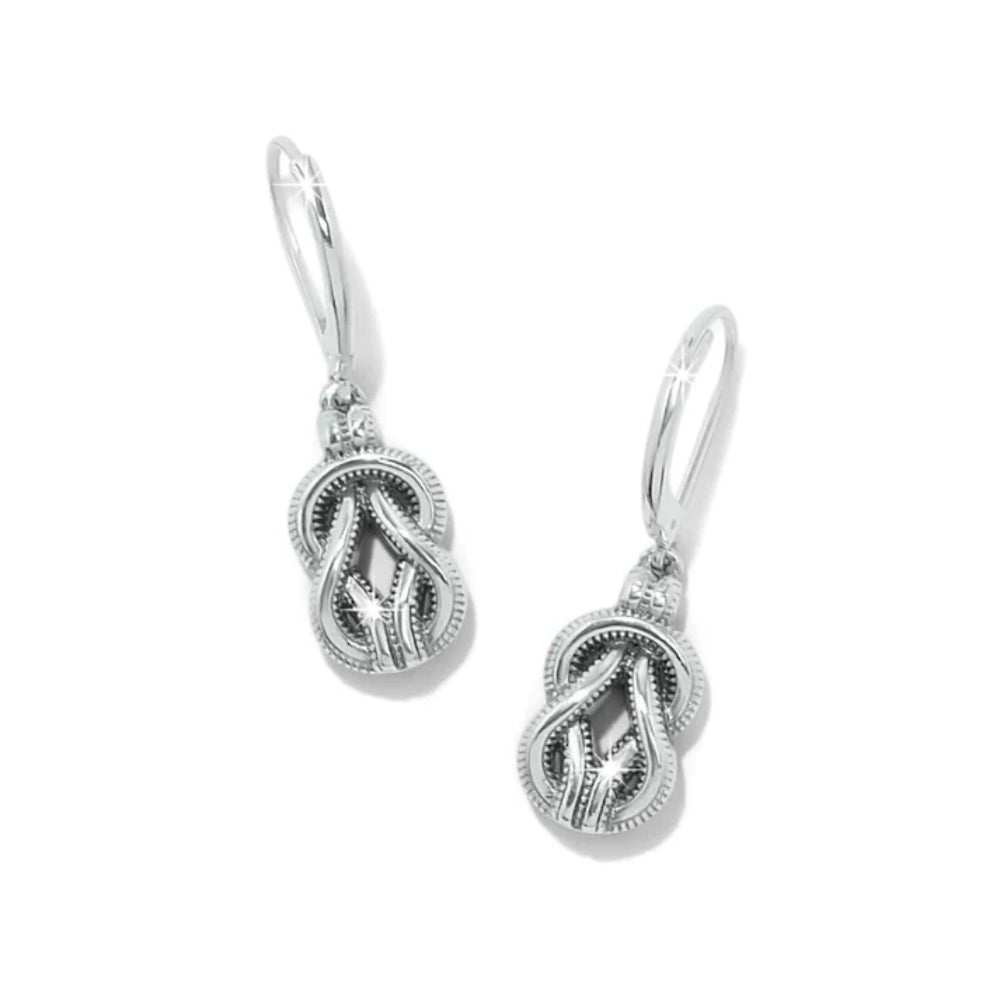 Brighton Interlok Harmony Two Tone Leverback Earrings