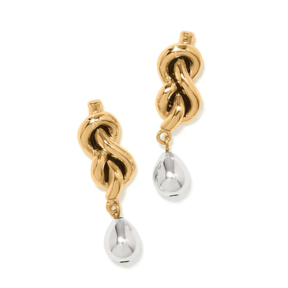 Brighton Interlok Single Knot Drop Earrings