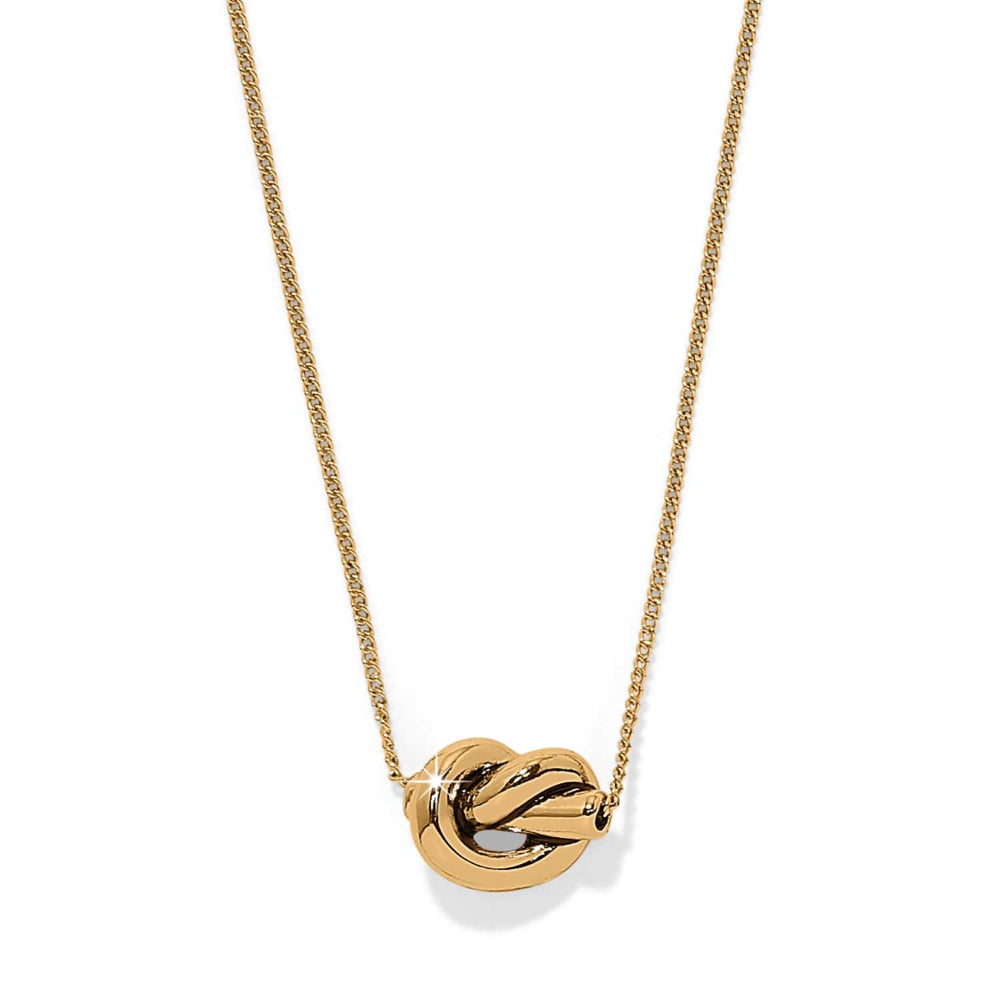 Brighton Gold Interlok Single Knot Mini Necklace