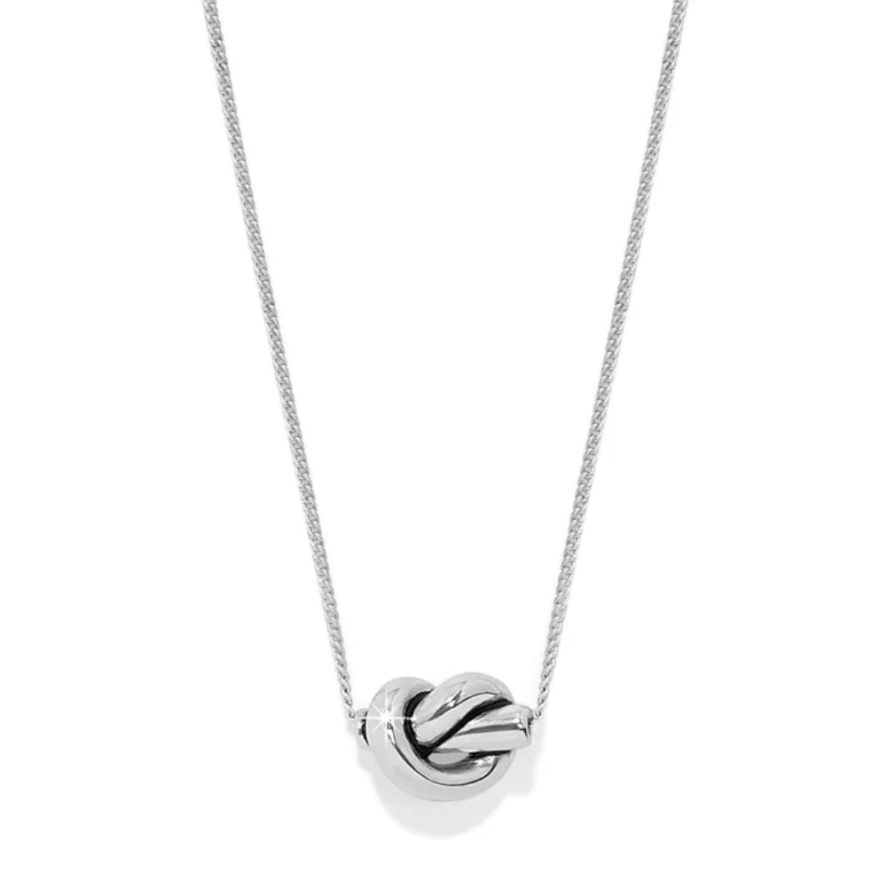 Brighton Silver Interlok Single Knot Mini Necklace
