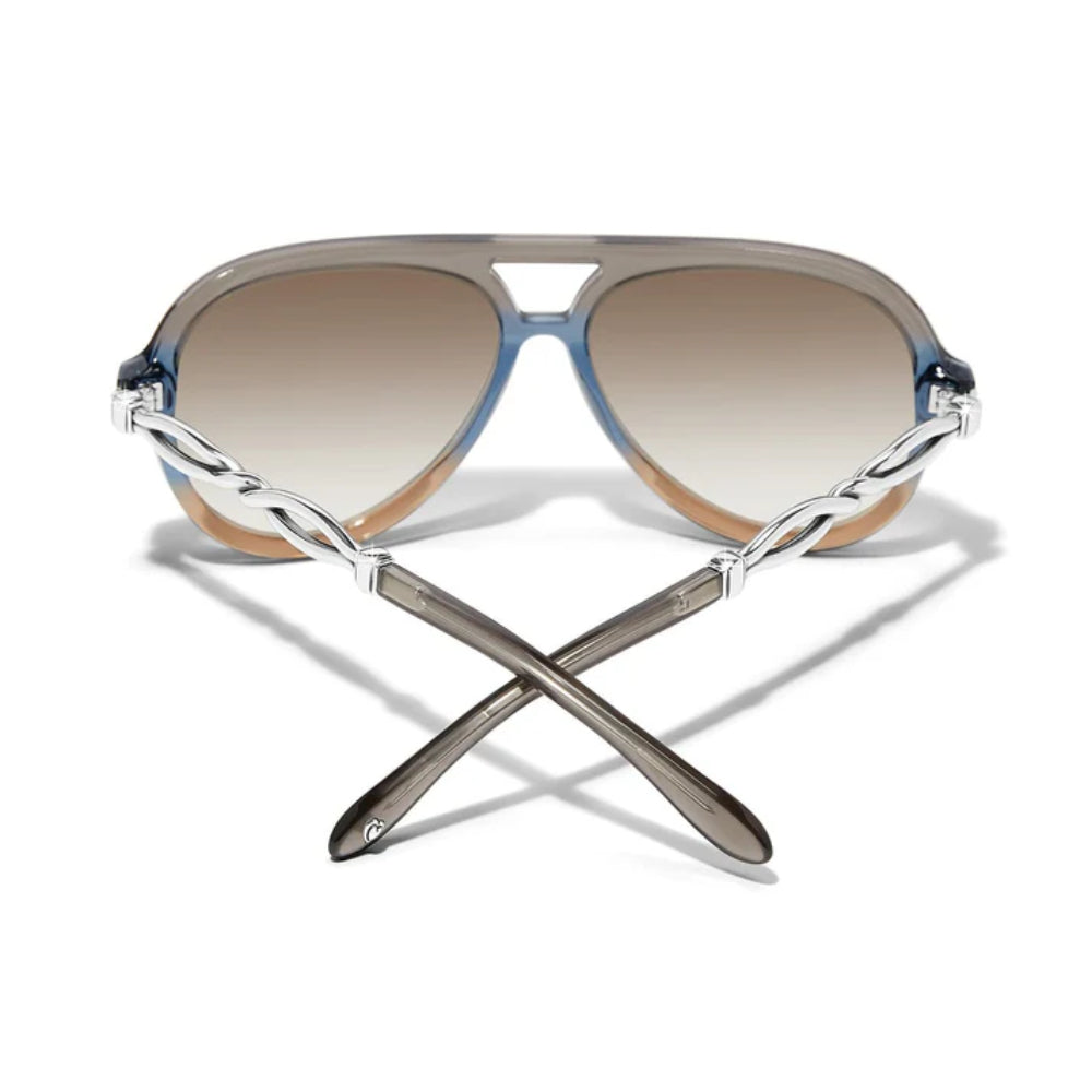 Brighton Interlok Twist Aviator Sunglasses