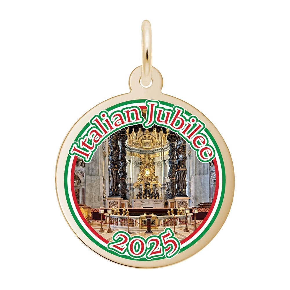 Gold Pendant depicting the Altar of St. Peter's Basilica