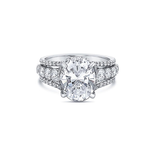 Jack Kelége 18k Gold Oval-Cut Diamond Engagement Ring