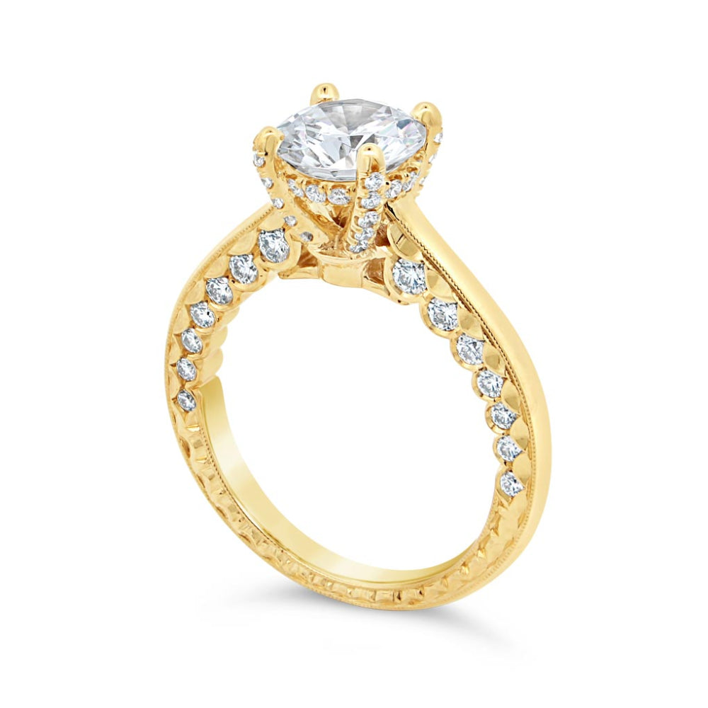 Jack Kelége 18k Gold Diamond Solitaire Engagement Ring