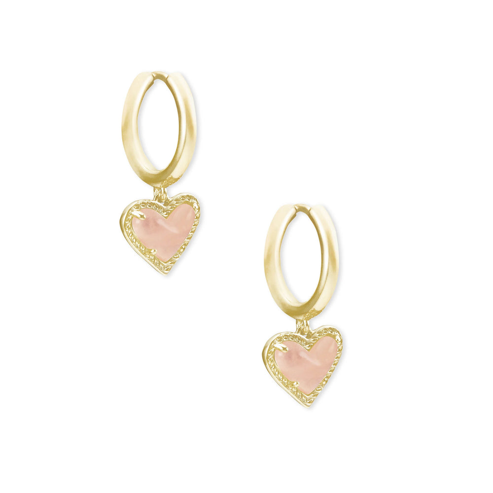 Kendra Scott Ari Heart Gold Huggie Earrings – Smyth Jewelers