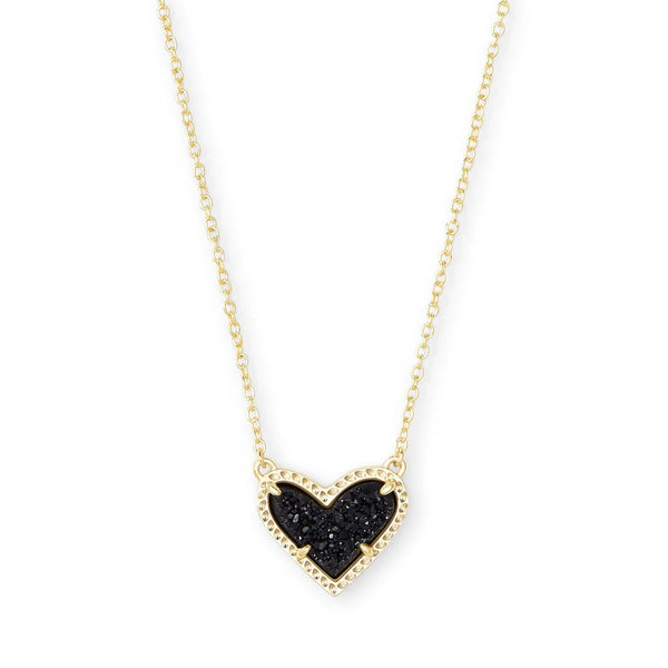 Kendra Scott Ari Heart Gold Huggie Earrings in Iridescent Drusy Kendra Scott Ari Heart Gold Huggie Earrings in Iridescent Drusy