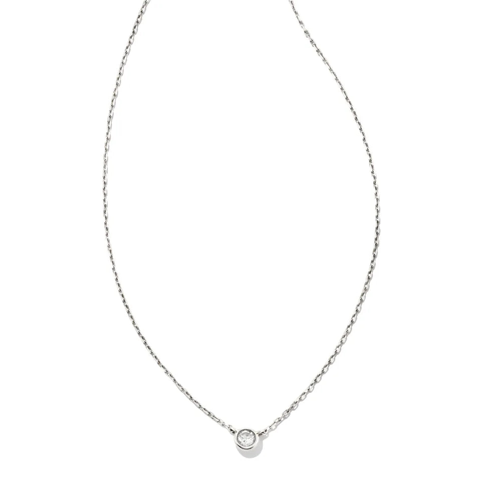 Kendra Scott Audrey 14k Gold Pendant Necklace in .07ct White Diamond