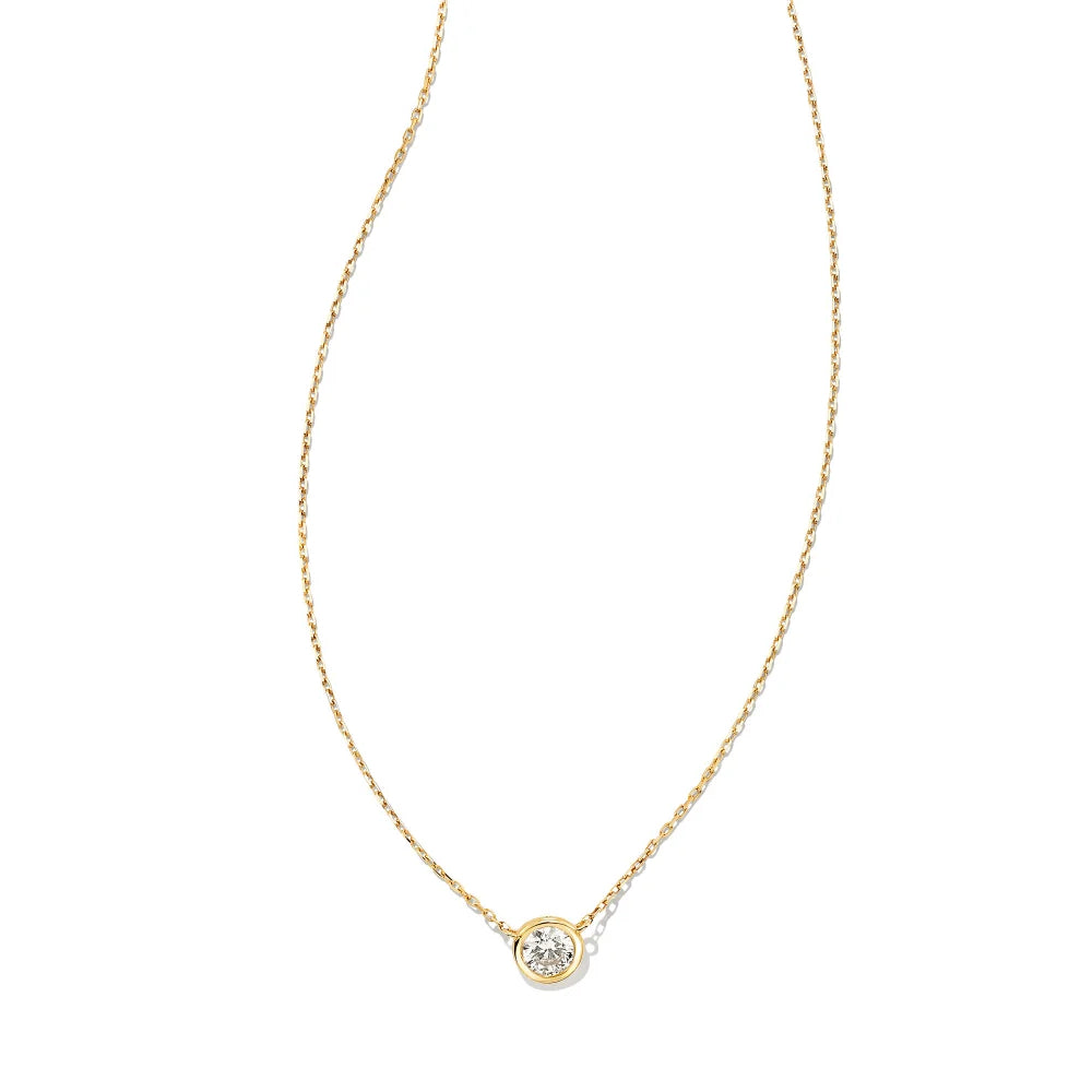 Kendra Scott Audrey 14k Gold Pendant Necklace in .25ct Diamond