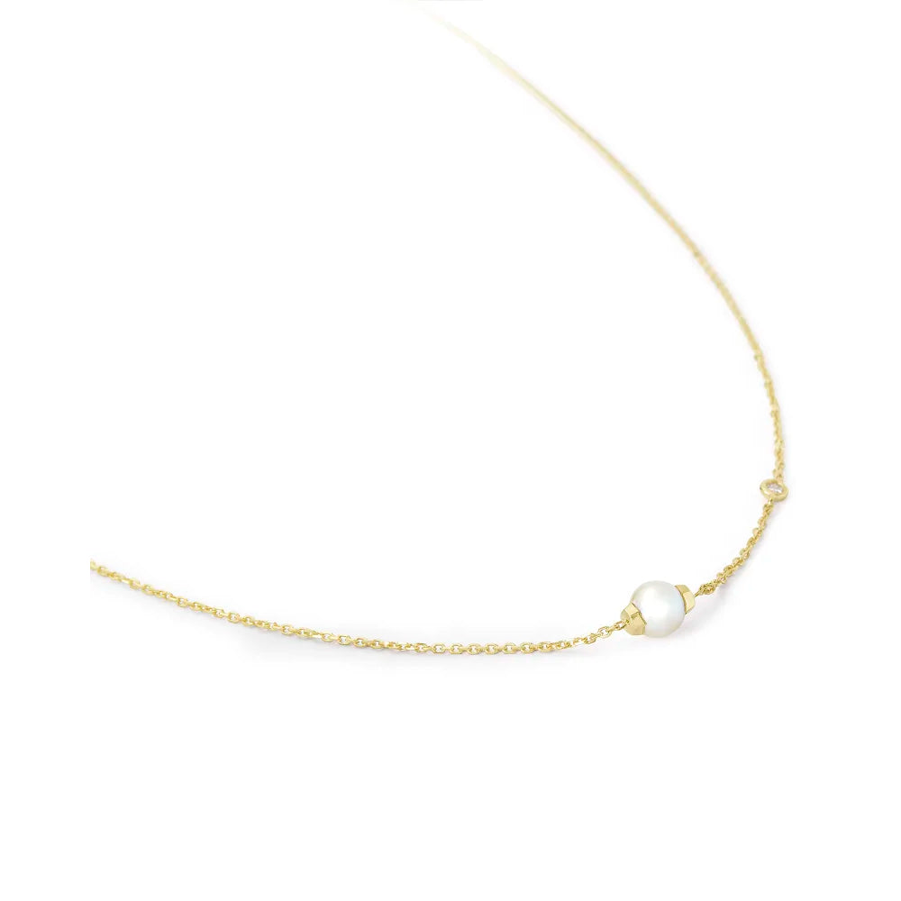 Davie Pearl 18k Gold Vermeil Pendant Necklace in White Pearl | Kendra Scott