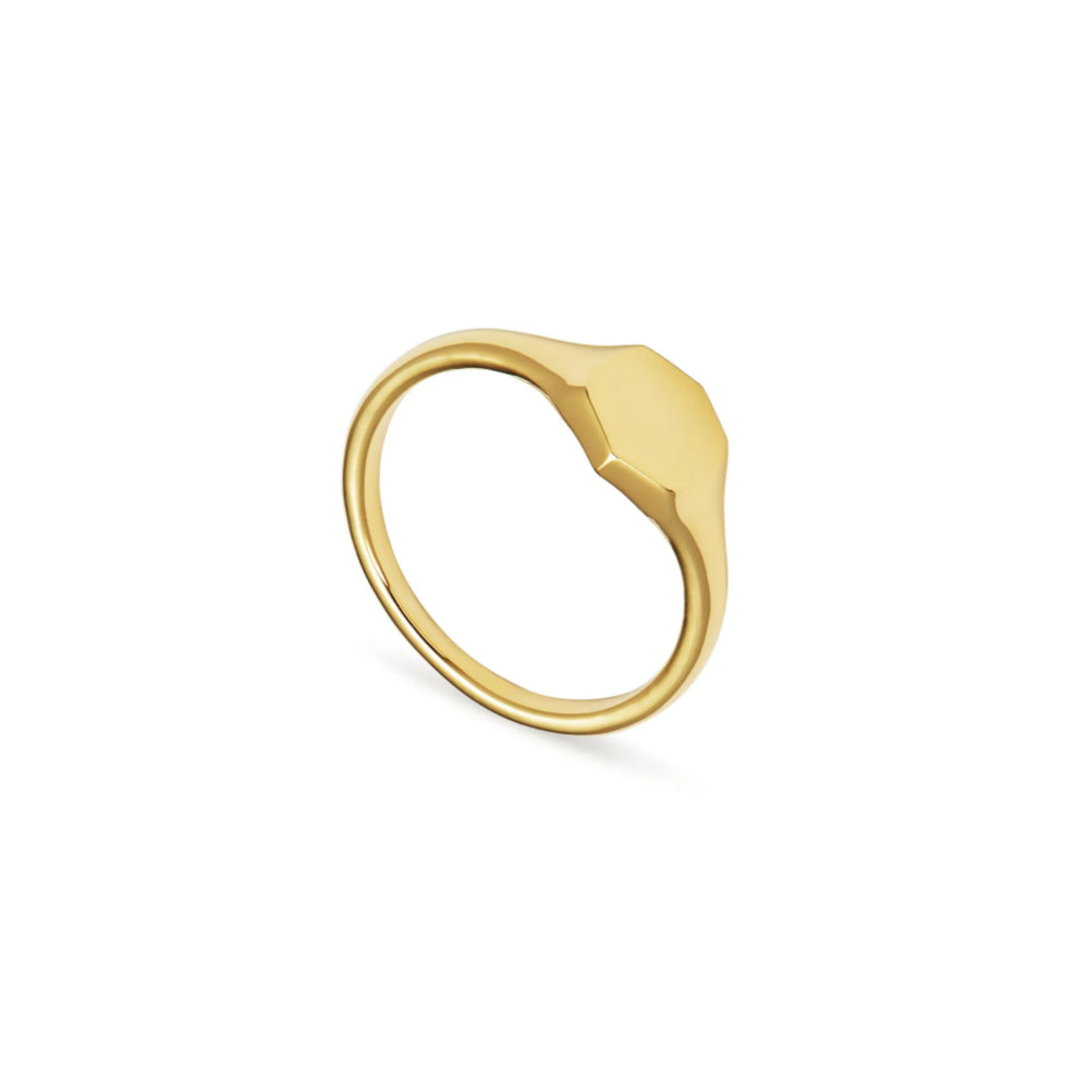 Kendra Scott Davis Signet Ring in 18k Gold Vermeil