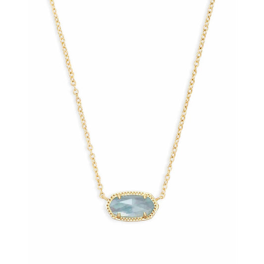 Kendra Scott Elisa Pendant Necklace in Light Blue Illusion