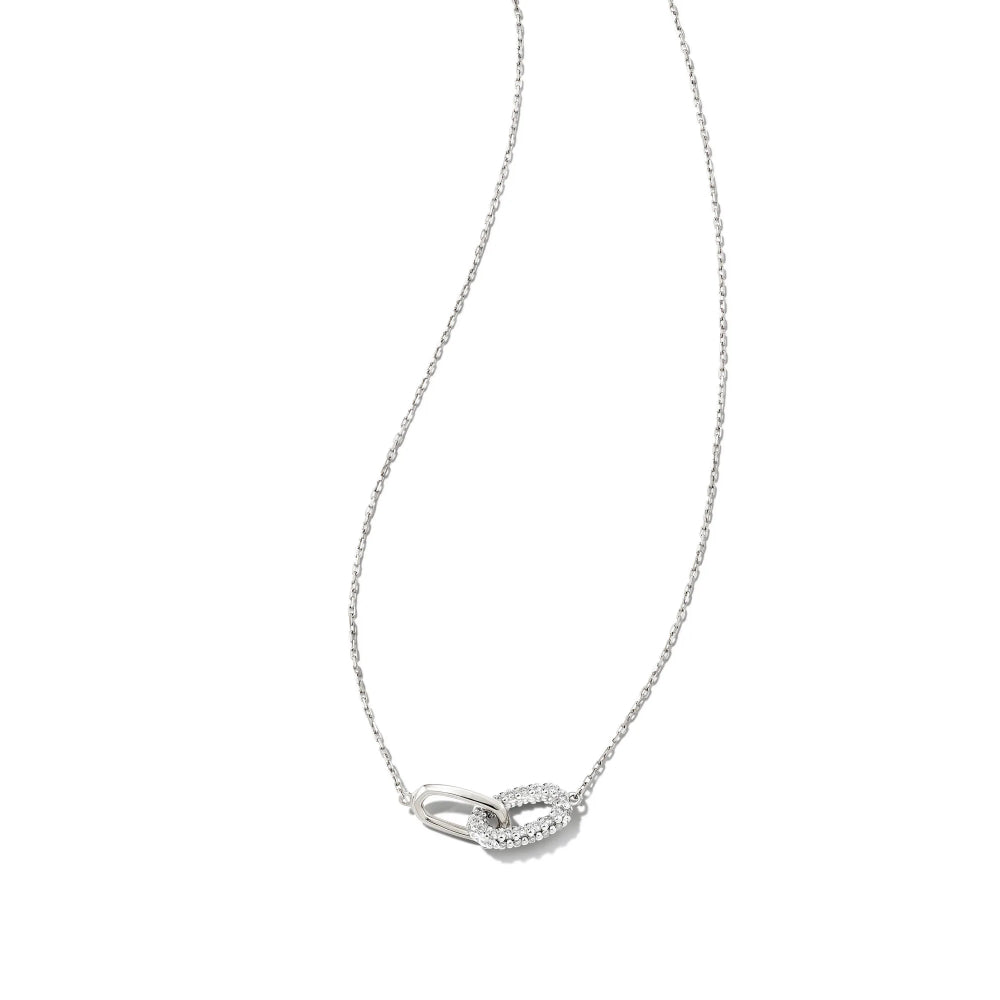 Kendra Scott Elisa 14k Interlocking Pendant Necklace in White