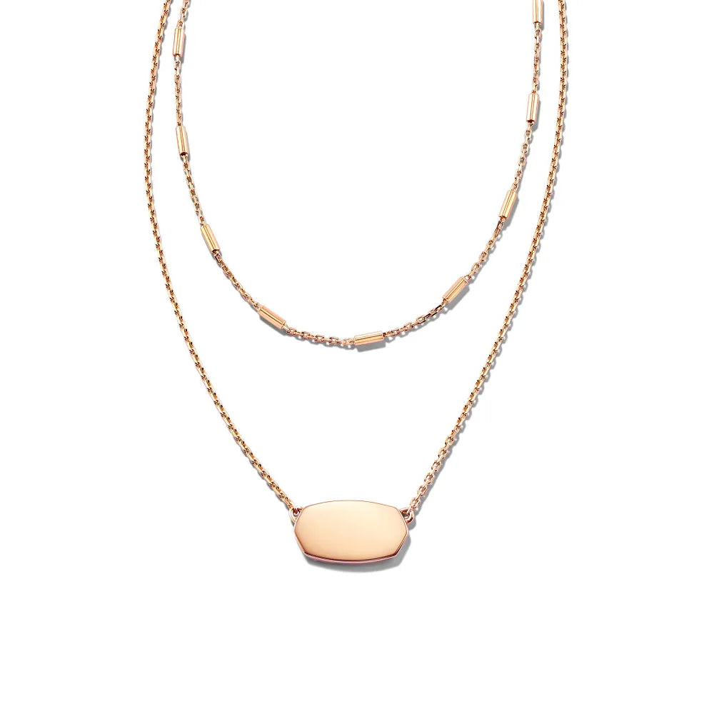 Kendra Scott Rose Gold Elisa Multi Strand Necklace