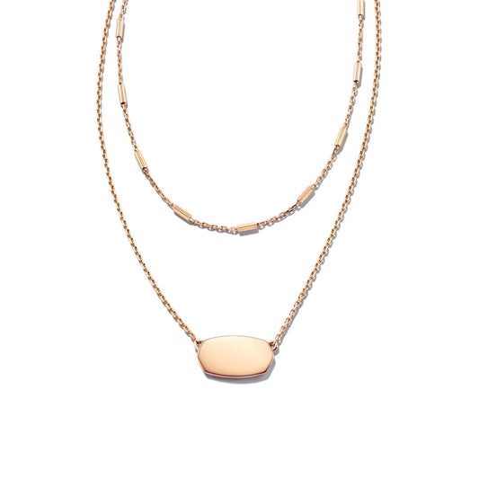 Kendra Scott Rose Gold Elisa Multi Strand Necklace