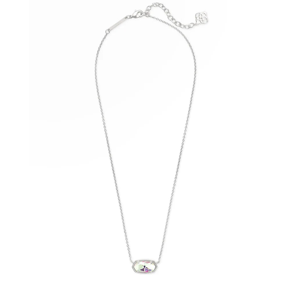 Kendra Scott Elisa Pendant Necklace in Dichroic Glass