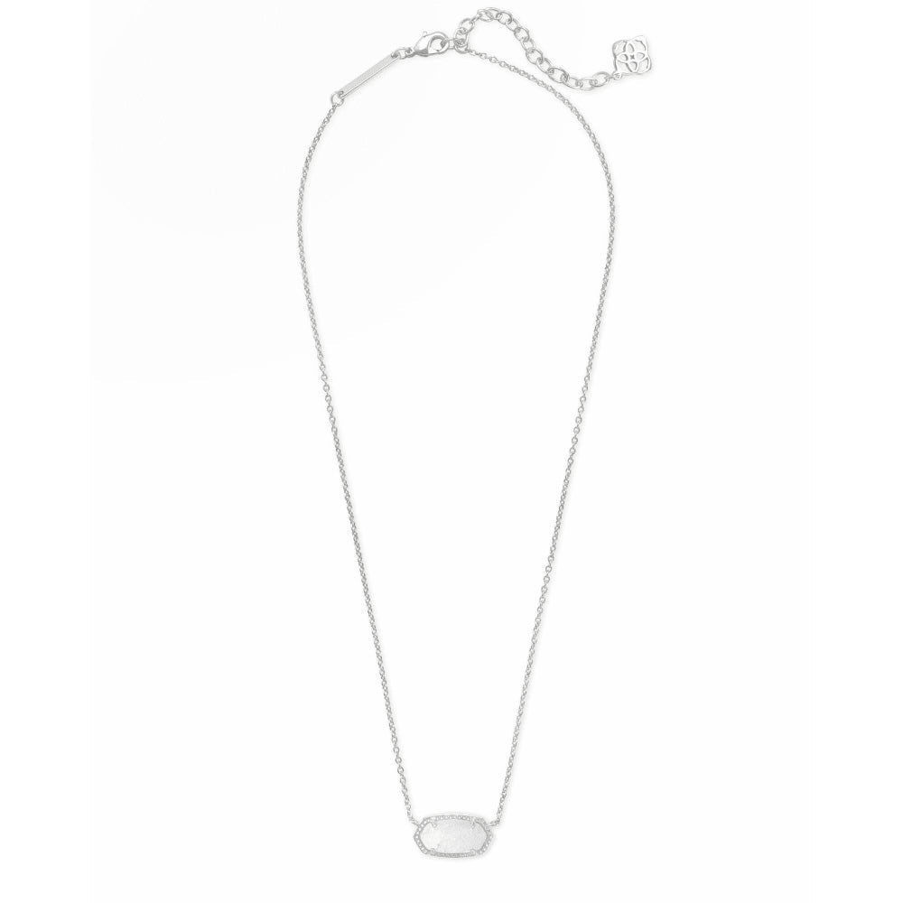 Kendra Scott Elisa Pendant Necklace in White Kyocera Opal – Smyth
