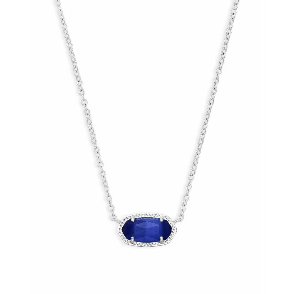 Kendra Scott Elisa Pendant Necklace in Cobalt Cats Eye