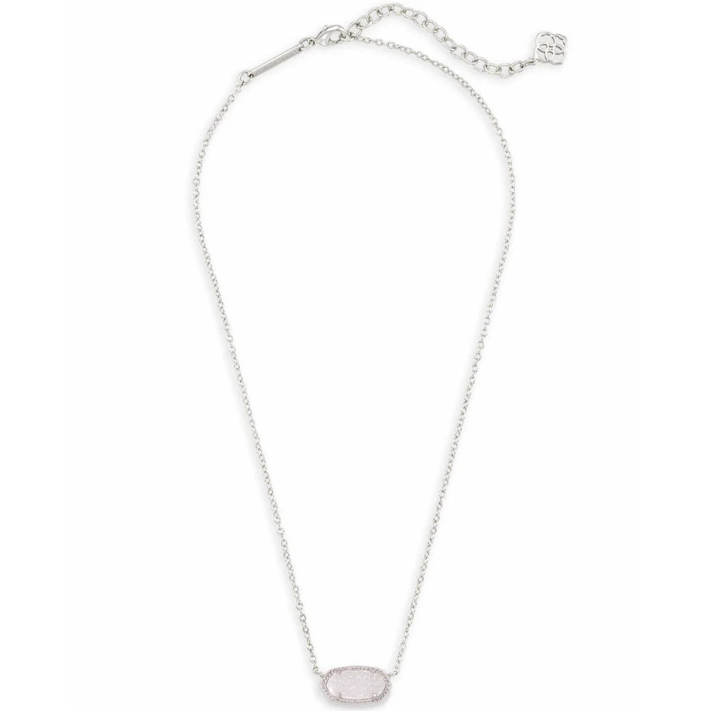 Kendra Scott Elisa Pendant Necklace in Iridescent Drusy