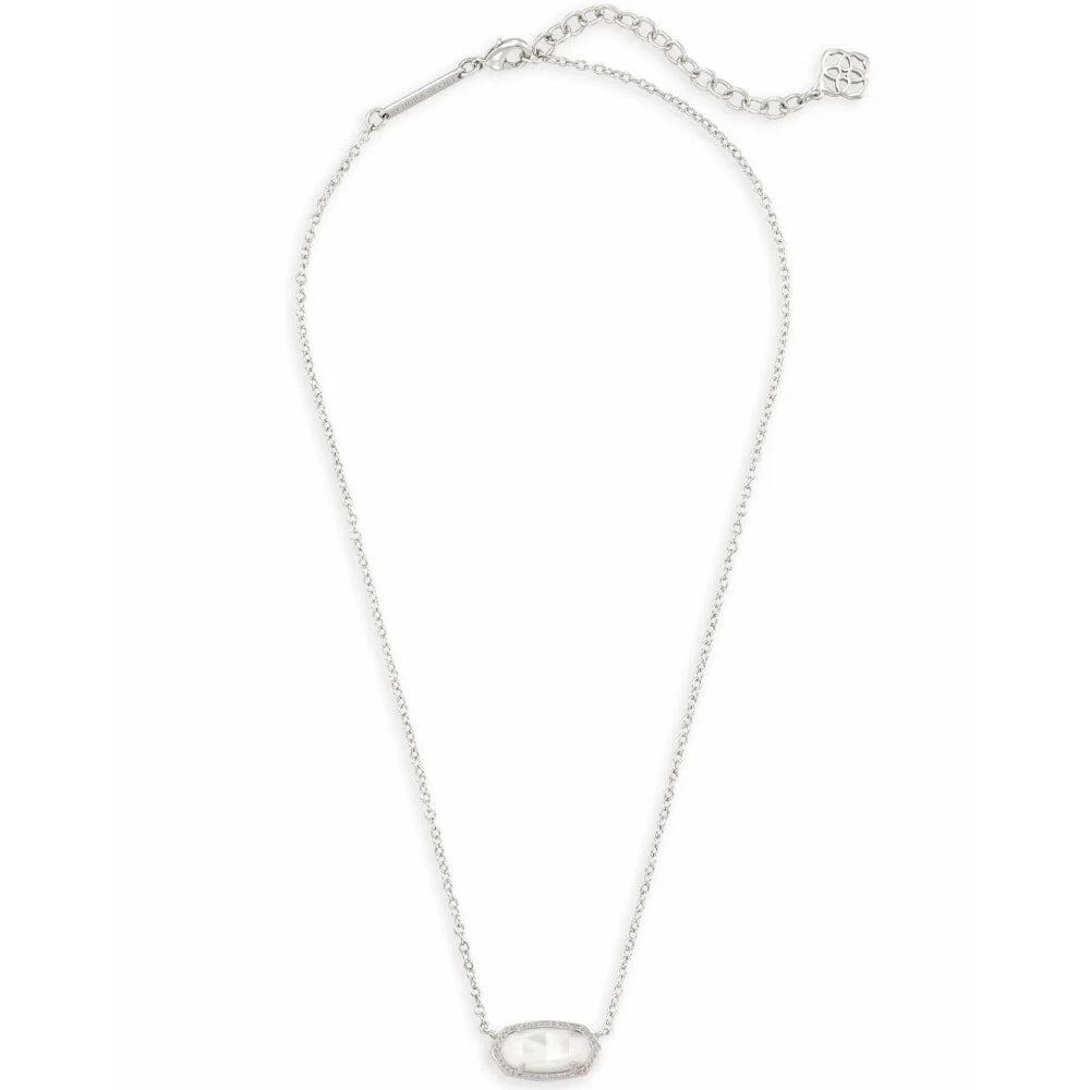 Kendra Scott Elisa Pendant Necklace in Ivory Mother of Pearl