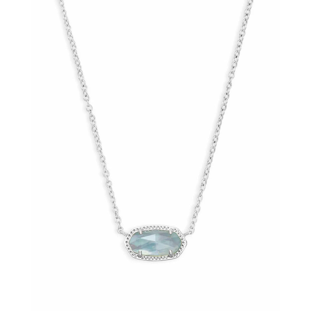 Kendra Scott Elisa Pendant Necklace in Light Blue Illusion