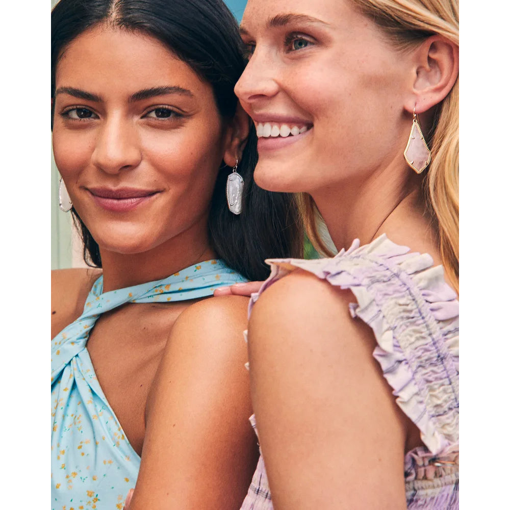 Kendra Scott Elle Drop Earrings in Ivory Mother-of-Pearl