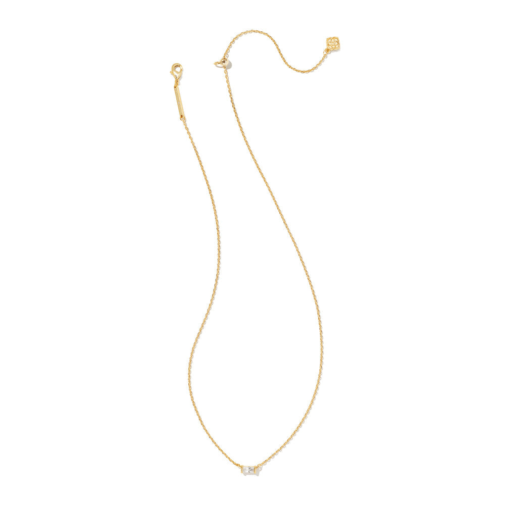 Kendra Scott Juliette Pendant Necklace in White Crystal