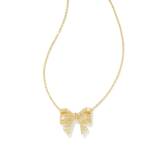 Kendra Scott Krista Bow Short Pendant Necklace