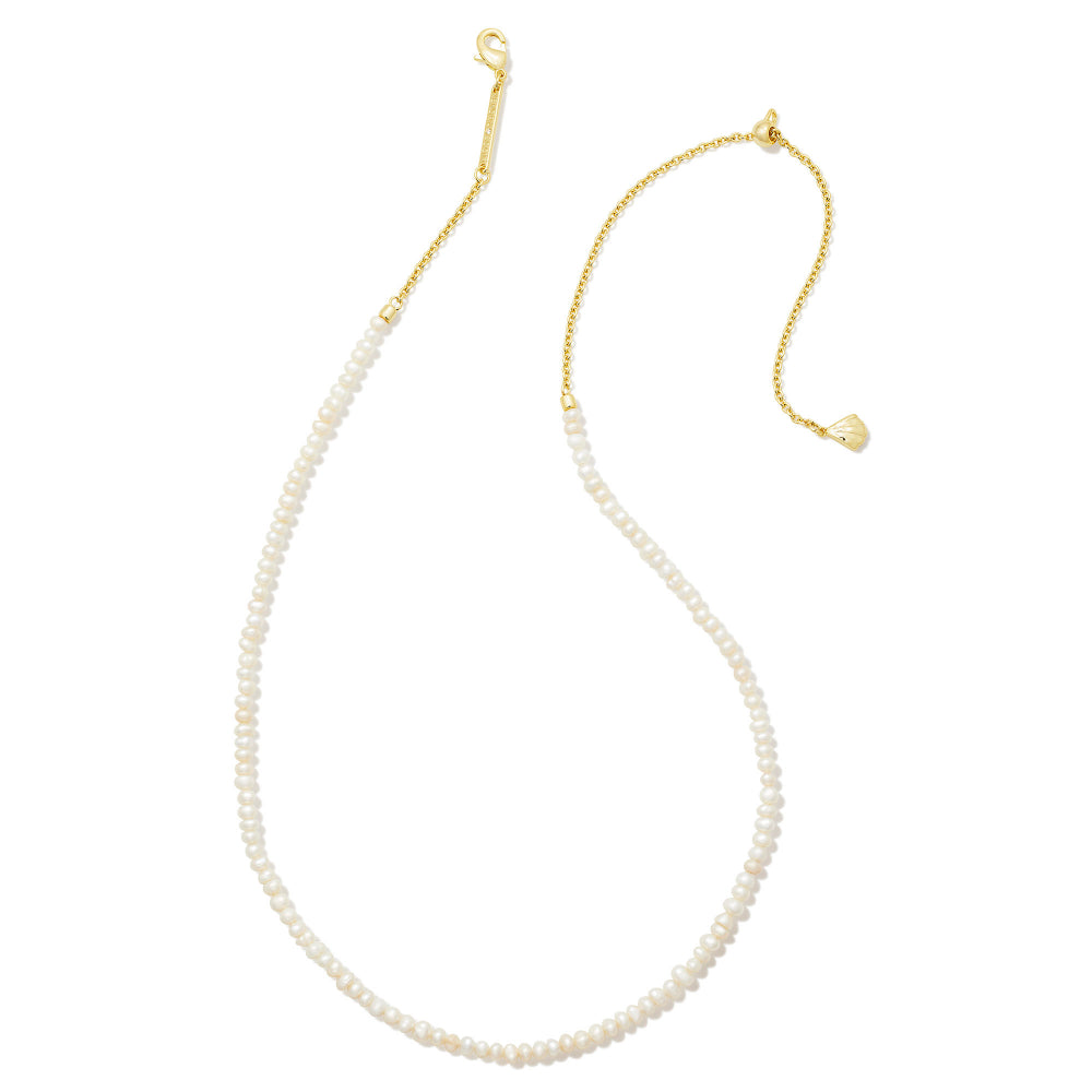 Kendra Scott Lolo Strand Necklace - Gold White Pearl