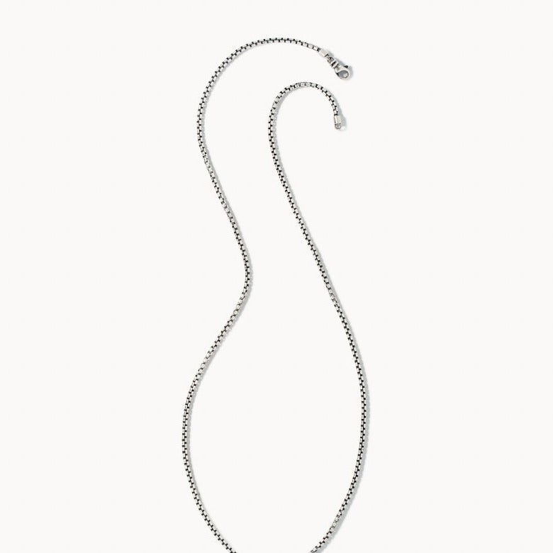 Scott Bros. Cross Necklace In Oxidized Sterling Silver