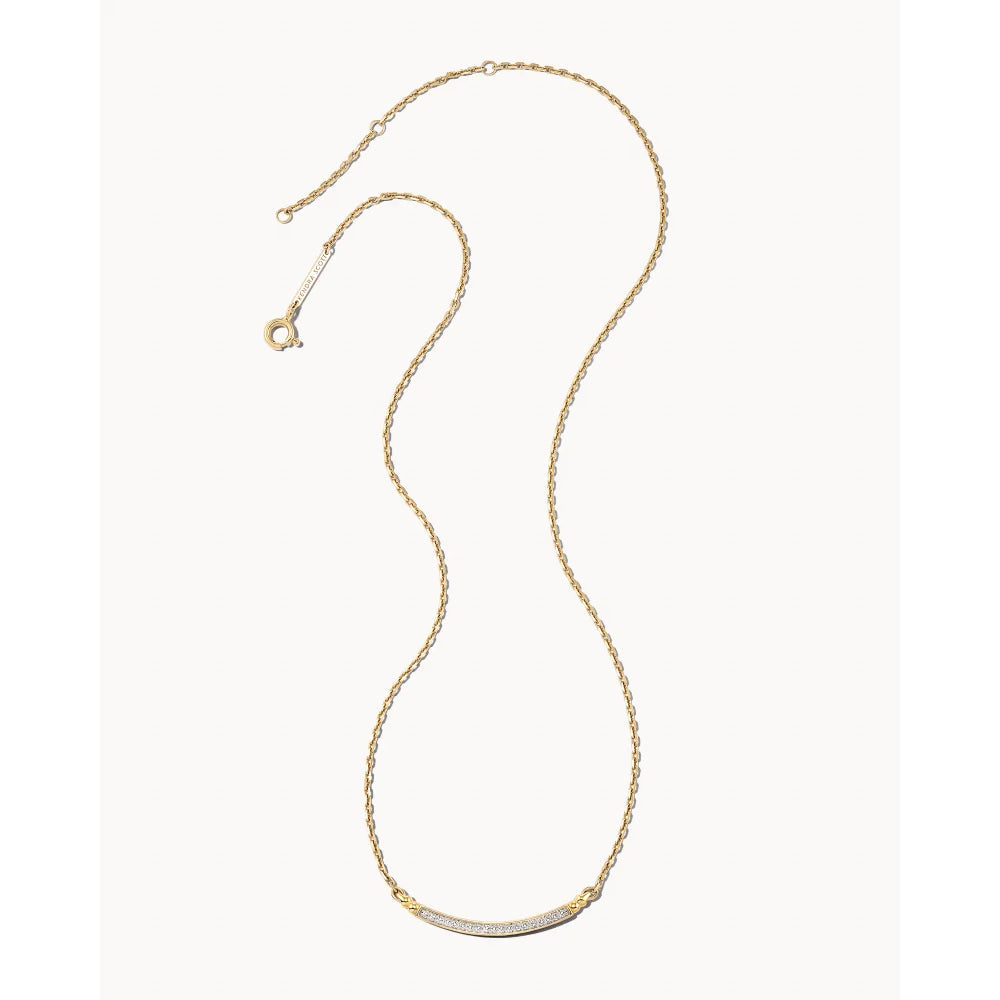 Kendra Scott Ott 14k Gold Pendant Necklace in White Diamond