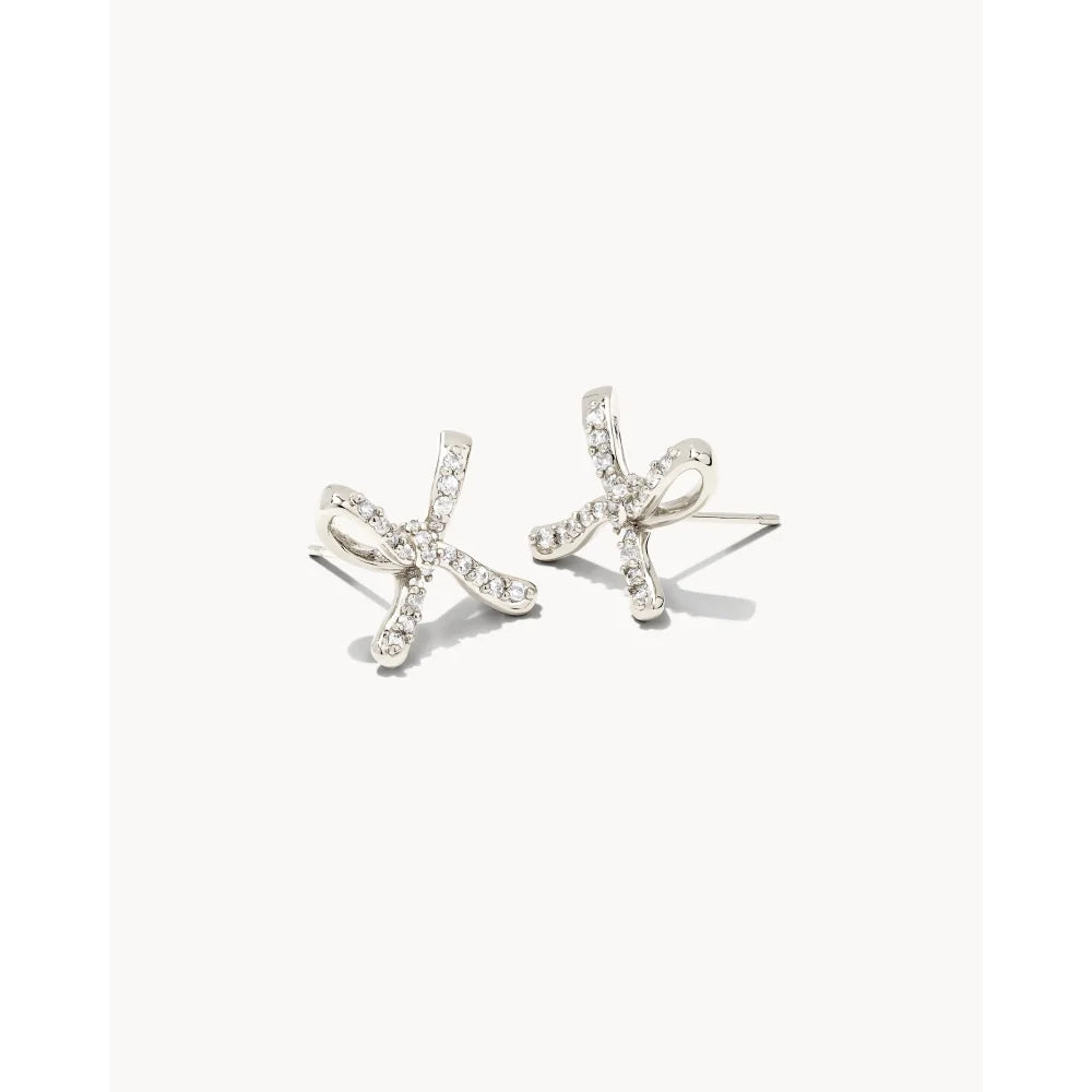 Kendra Scott Sasha Stud Earrings in White Crystal Smyth Jewelers