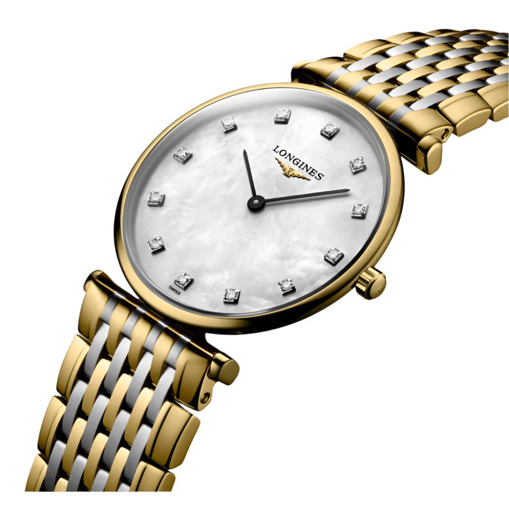 Longines La Grande Classique Two-Tone 29mm Quartz Watch with Diamonds