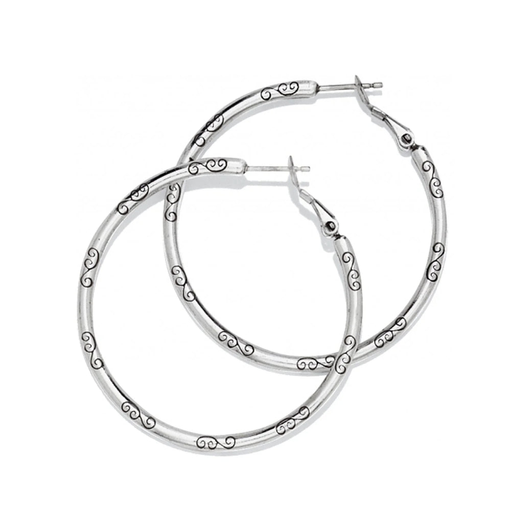 Brighton Large Hoop Charm Earrings