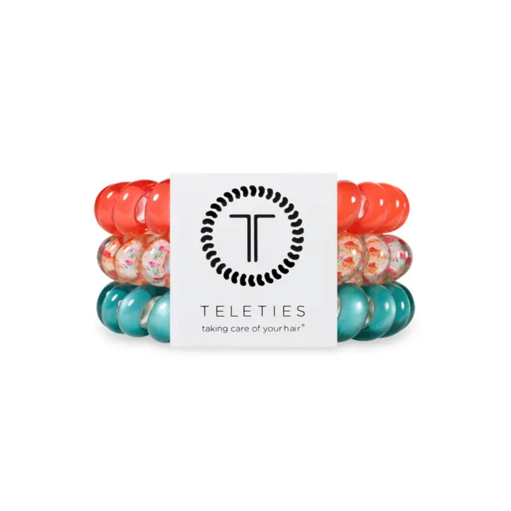 TELETIES Large Spiral Hair Coils Hair Ties