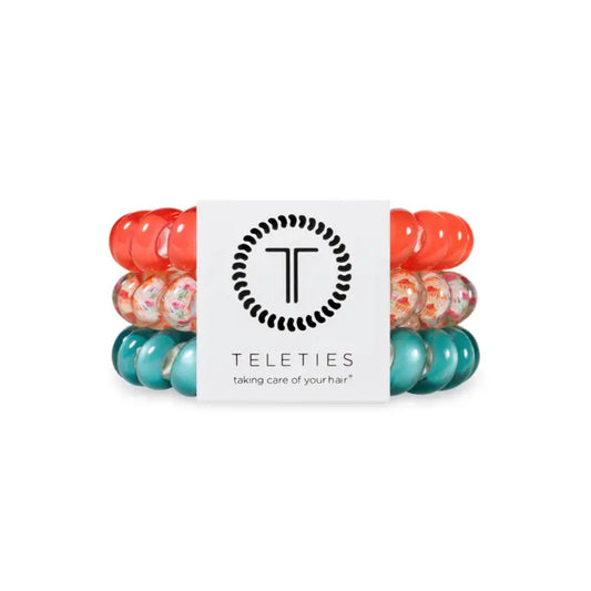 TELETIES Large Spiral Hair Coils Hair Ties