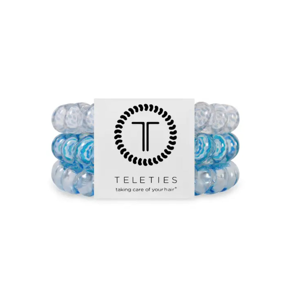 TELETIES Large Spiral Hair Coils Hair Ties