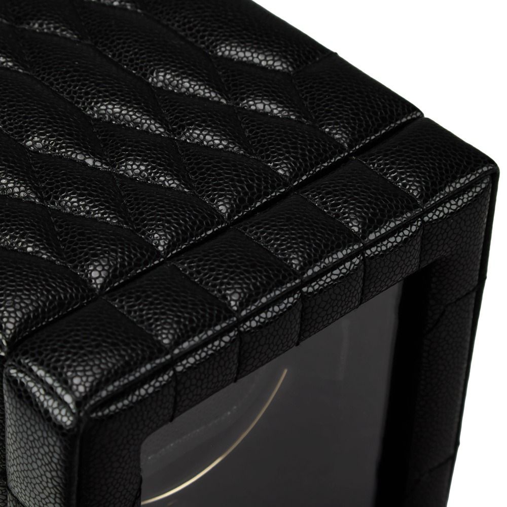 Wolf Designs Lauren Single Watch Winder - Black