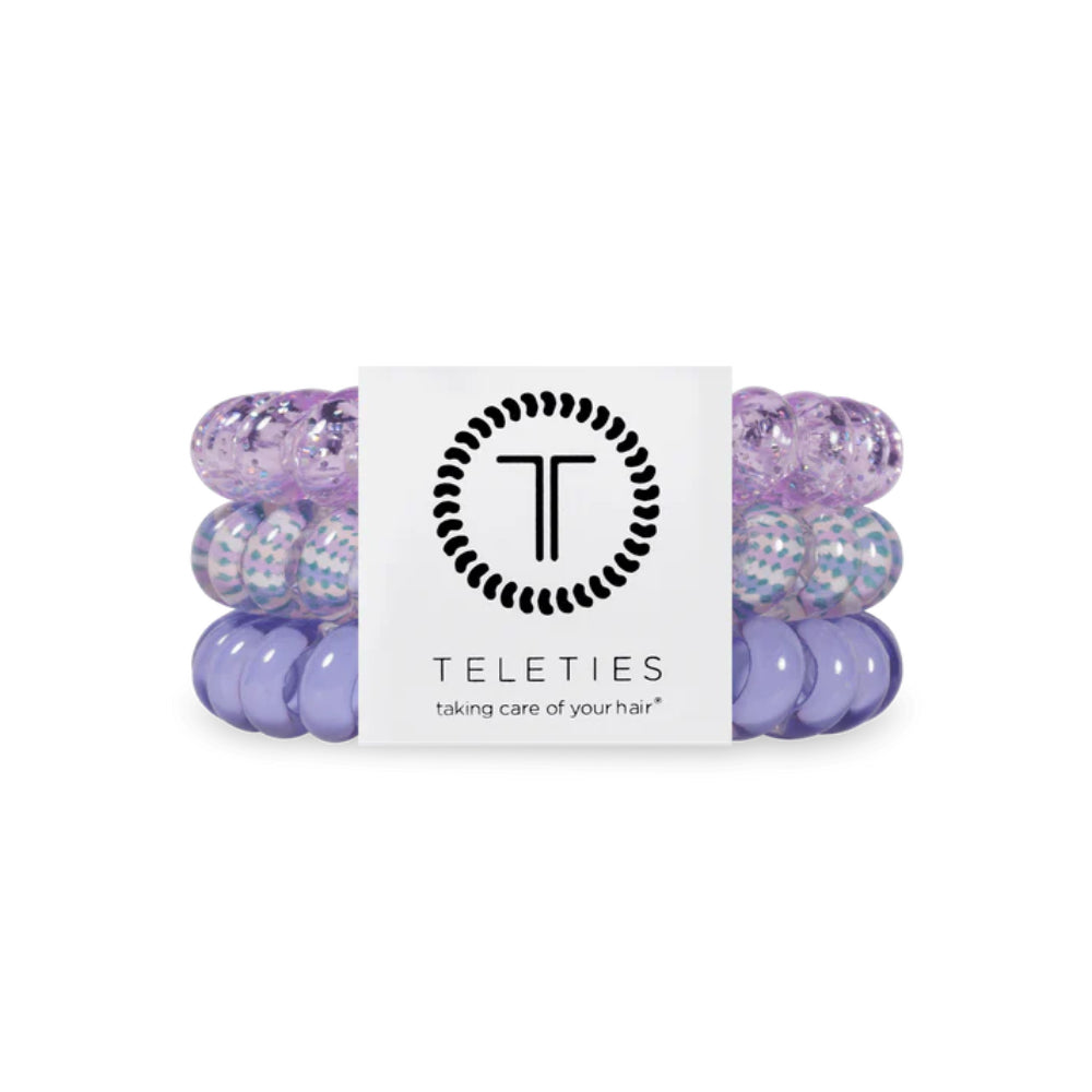 TELETIES Lavender Mist Spiral Hair Coils