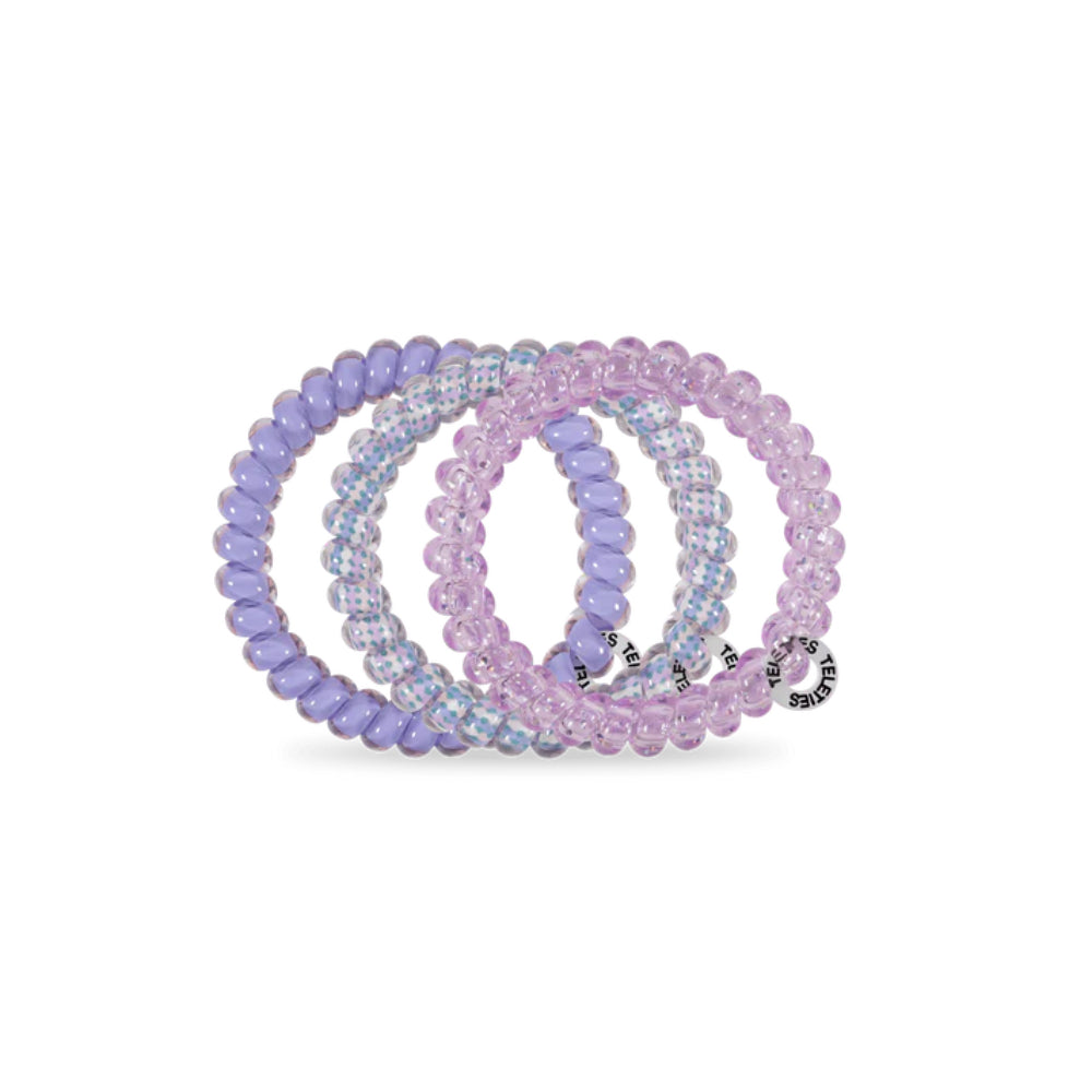 TELETIES Lavender Mist Spiral Hair Coils