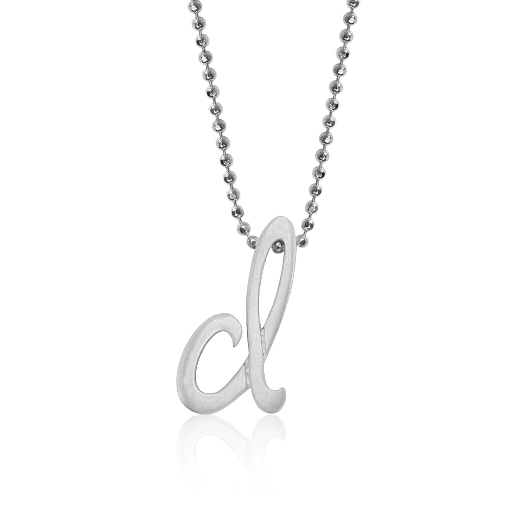 Alex Woo Little Autograph Pendant in Sterling Silver