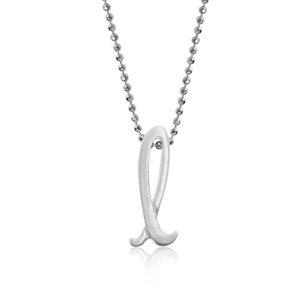 Alex Woo Little Autograph Pendant in Sterling Silver