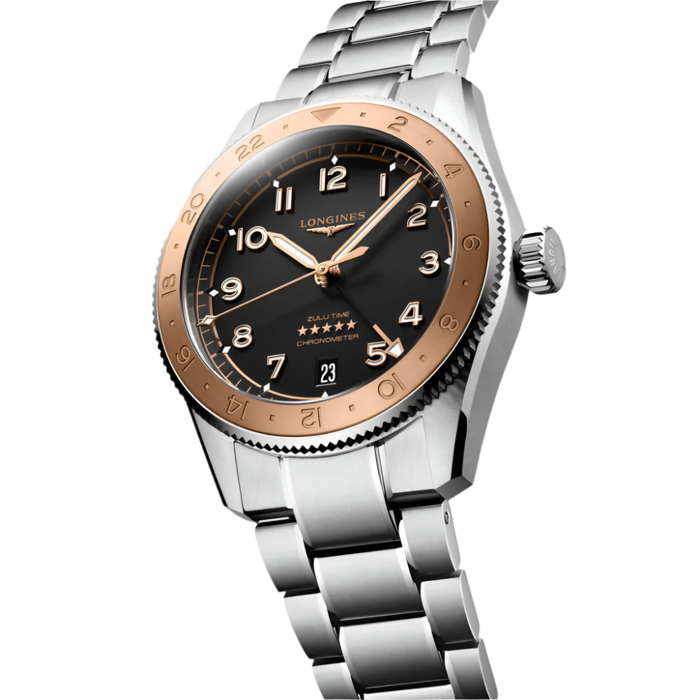 Longines Spirit Zulu Time 1925 Automatic Watch with Additional Strap